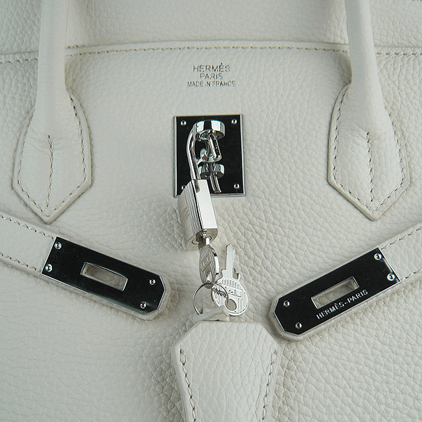 Replica Hermes Birkin 40CM Togo Bag Off-White 6099 Online - Click Image to Close